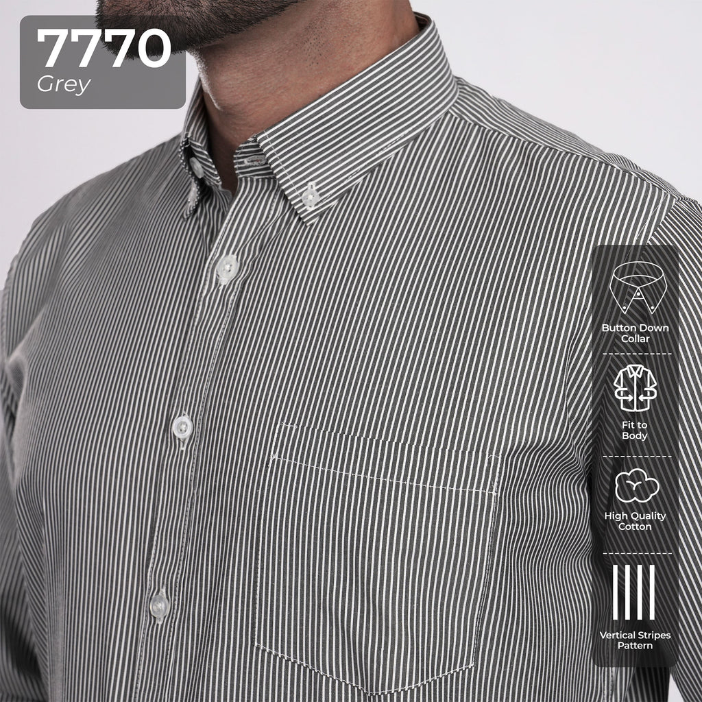 Kemeja Sinclair Lengan Panjang 7770 Grey