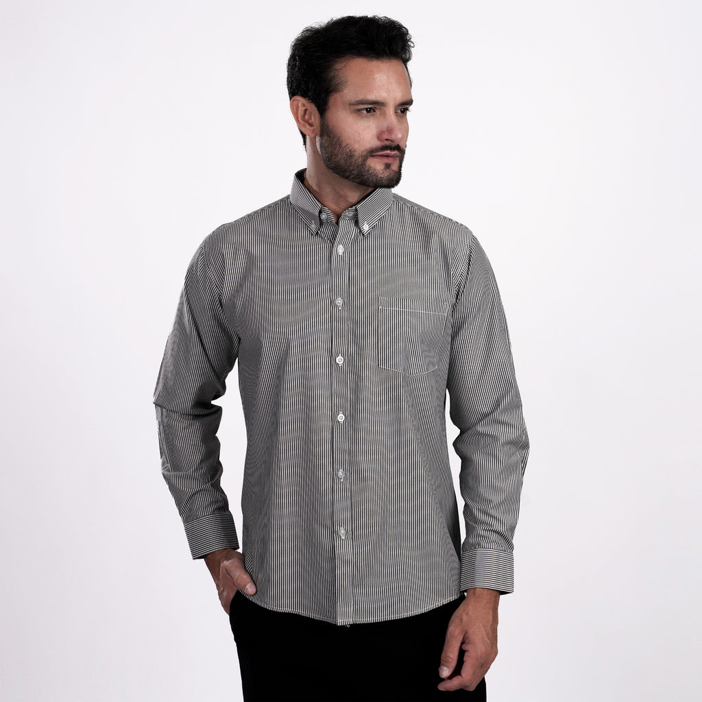 Kemeja Sinclair Lengan Panjang 7770 Grey
