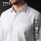 Kemeja Eldric Lengan Panjang 7773 White