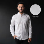 Kemeja Eldric Lengan Panjang 7773 White