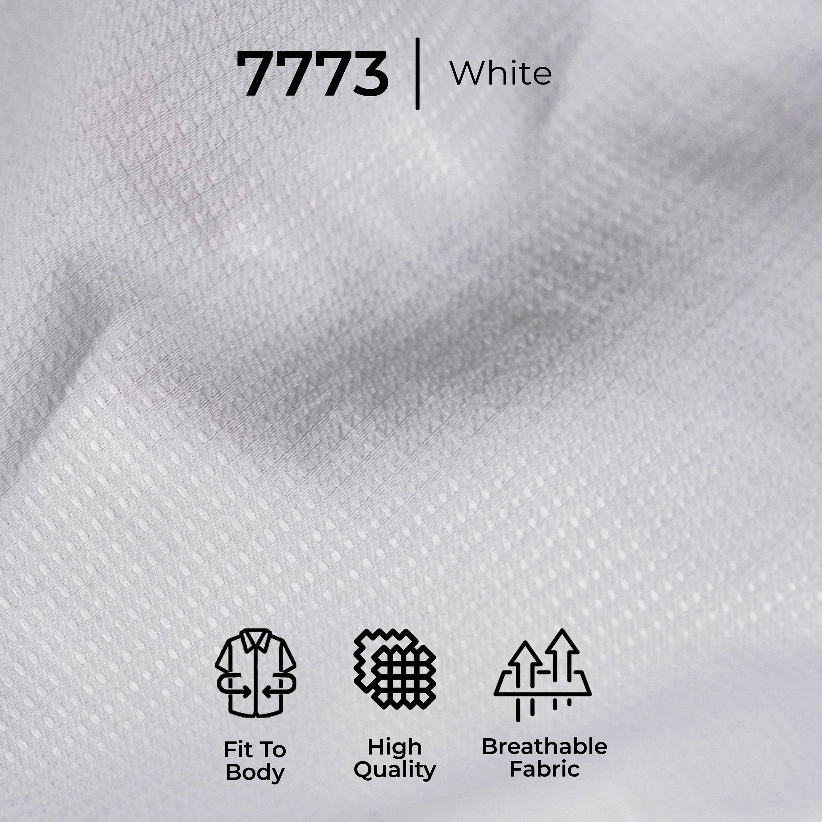 Kemeja Eldric Lengan Panjang 7773 White