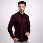 Kemeja Premium Gallant Lengan Panjang 7774 Burgundy