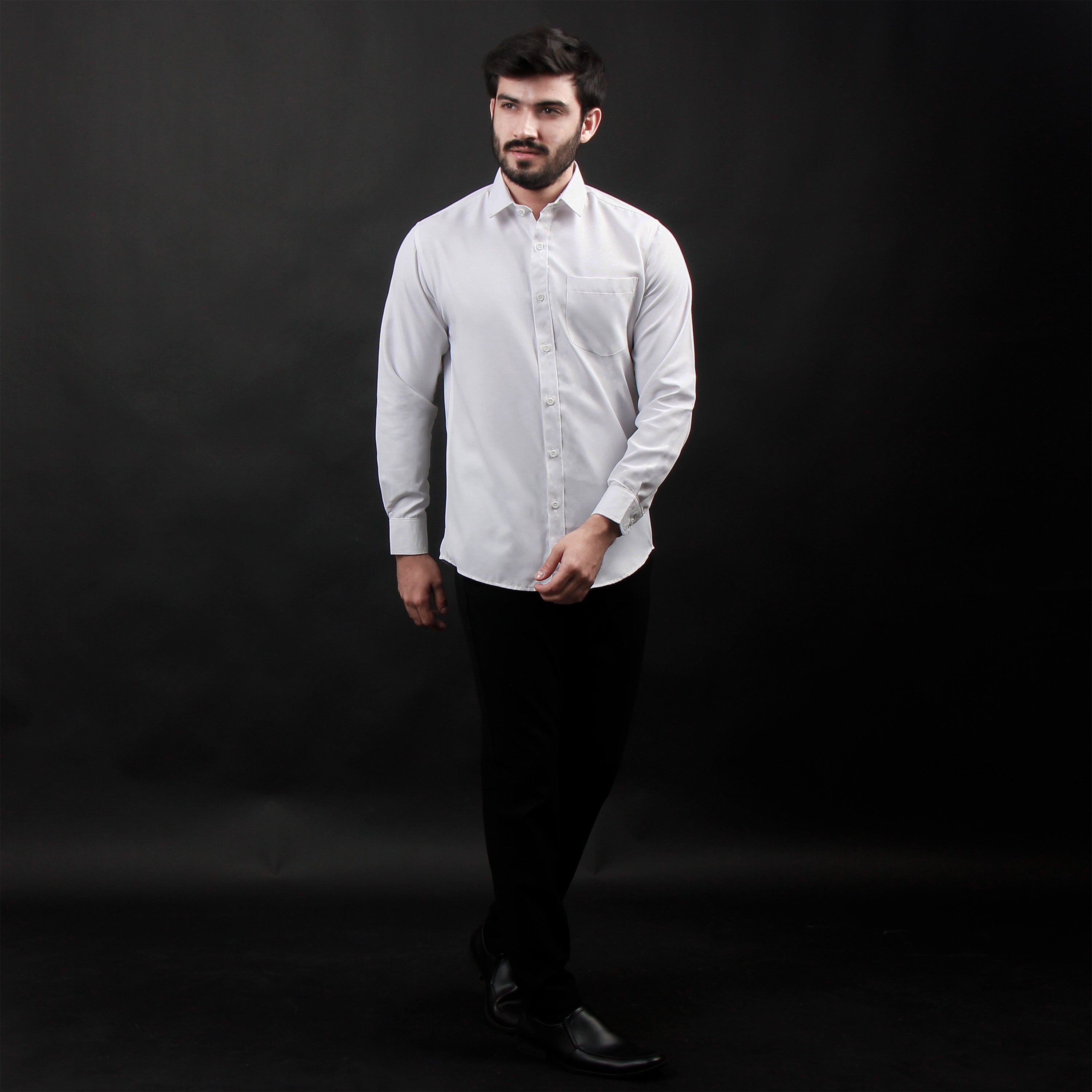 Kemeja Premium Gallant Lengan Panjang 7774 White