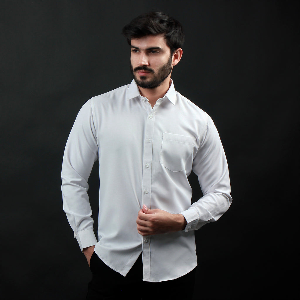 Kemeja Premium Gallant Lengan Panjang 7774 White