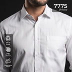 Kemeja Eldric Lengan Panjang 7775 White