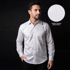 Kemeja Eldric Lengan Panjang 7775 White