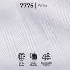 Kemeja Eldric Lengan Panjang 7775 White