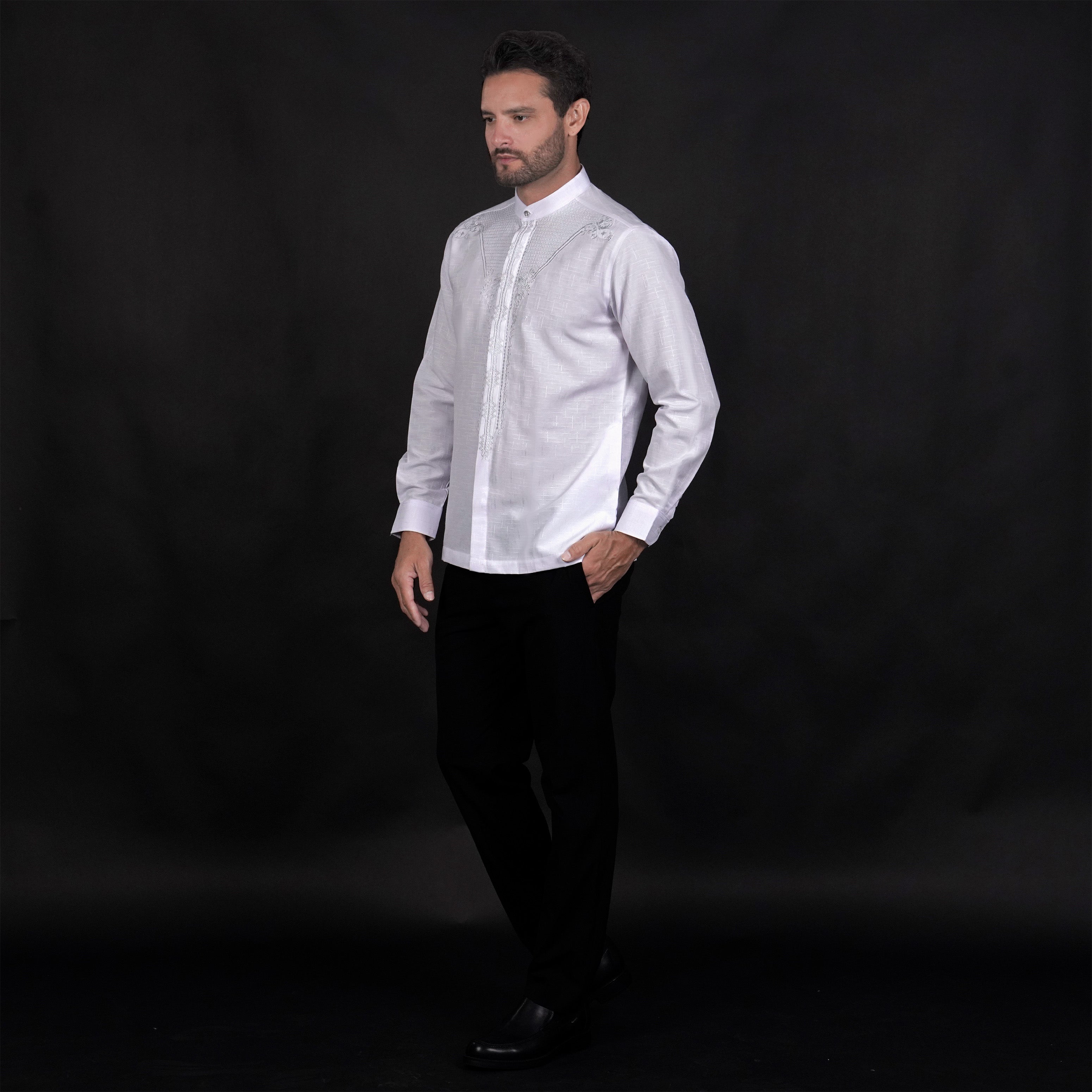 Koko Putih Amari Lengan Panjang 9011 White