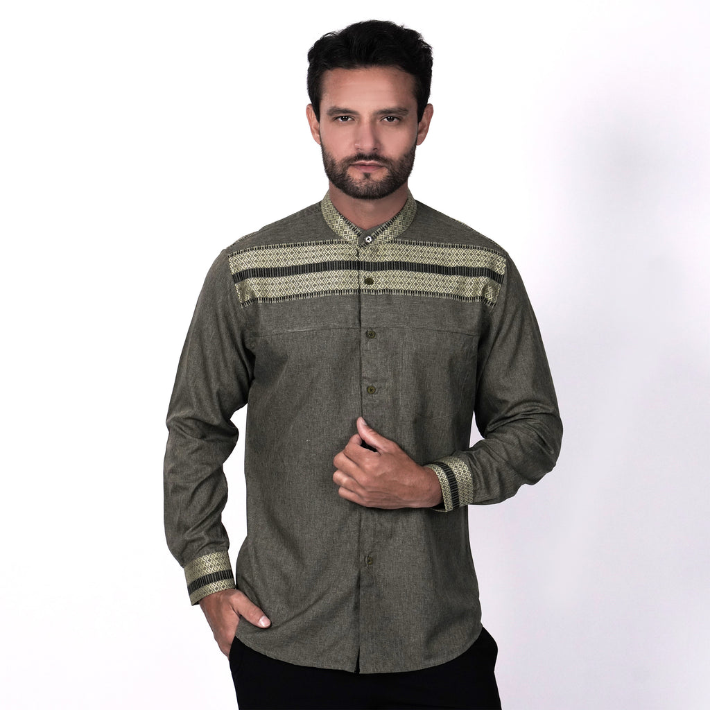 Koko Hadid Lengan Panjang 9023 Olive Grey