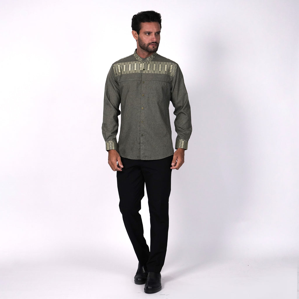 Koko Hadid Lengan Panjang 9024 Olive Grey