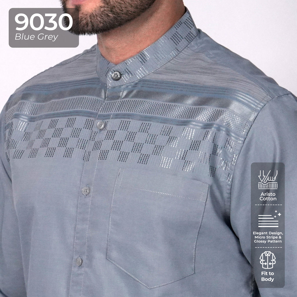 Koko Harun Lengan Panjang 9030 Blue Grey