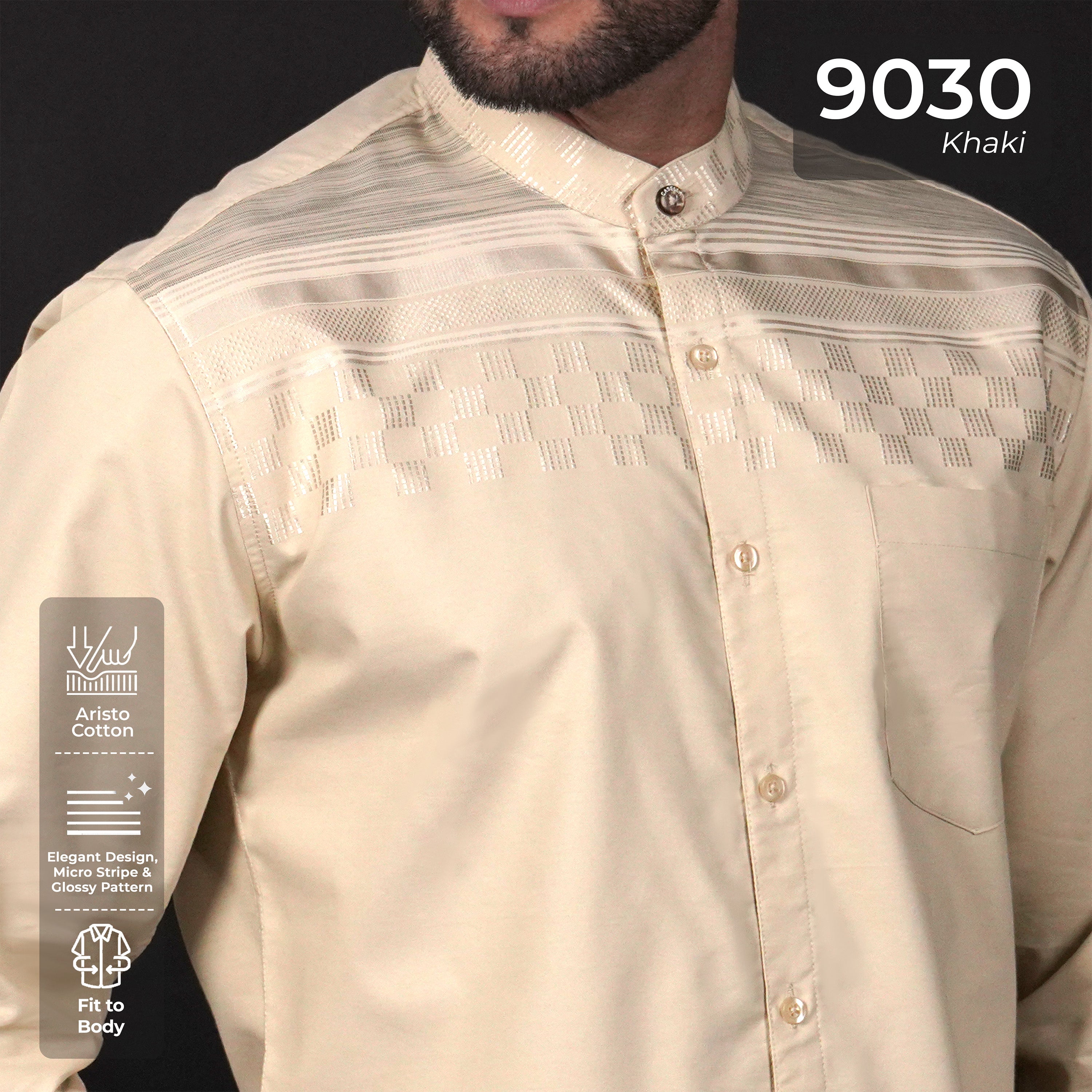 Koko Harun Lengan Panjang 9030 Khaki