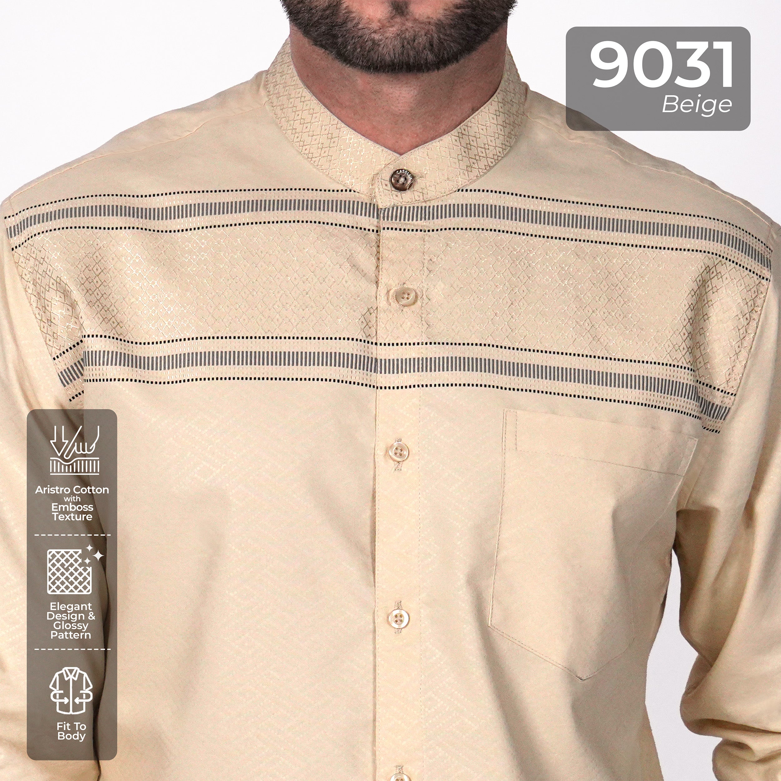 Koko Rayyan Lengan Panjang 9031 Beige