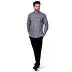 Koko Rayyan Lengan Panjang 9032 Bluegrey