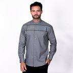 Koko Rayyan Lengan Panjang 9032 Bluegrey