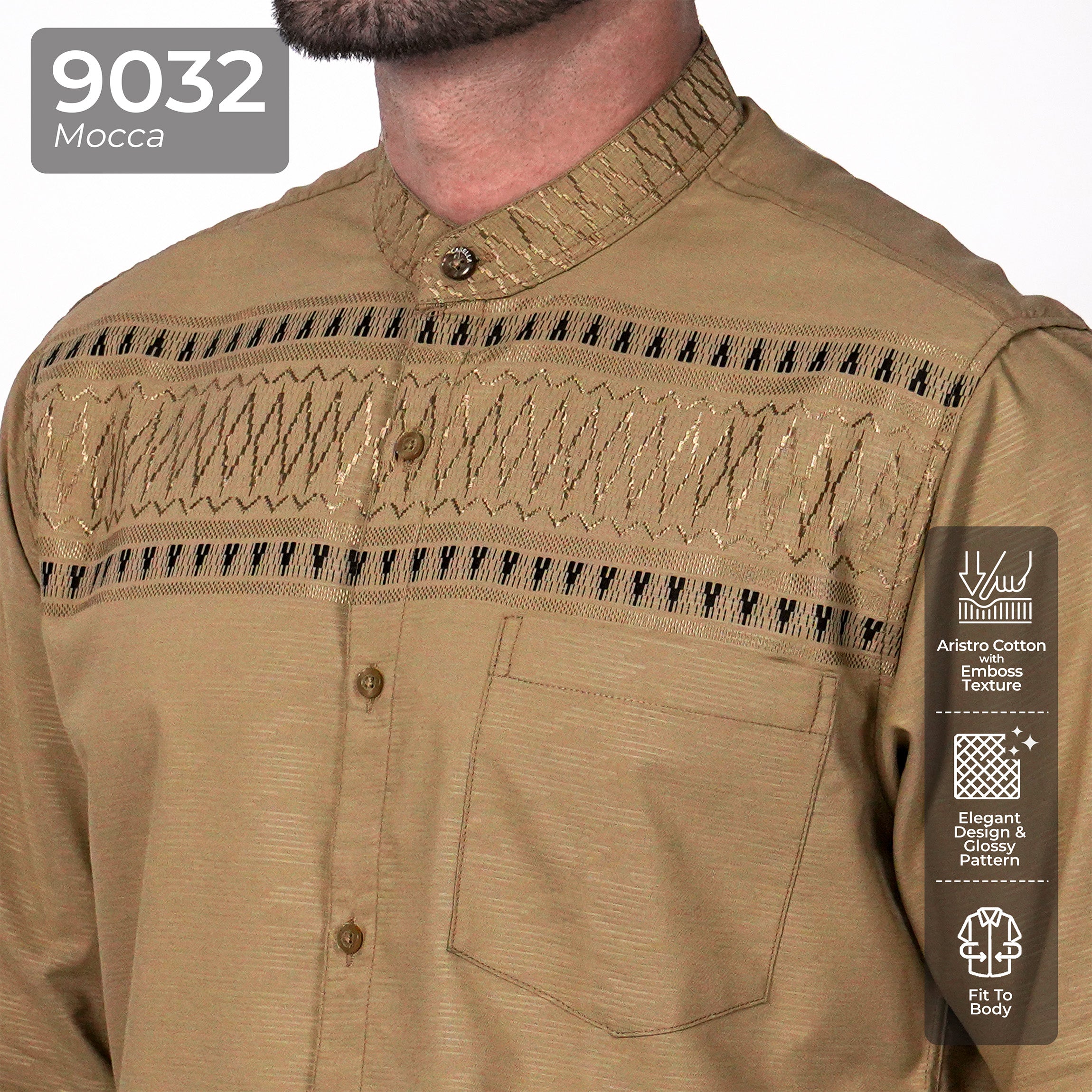 Koko Rayyan Lengan Panjang 9032 Mocca