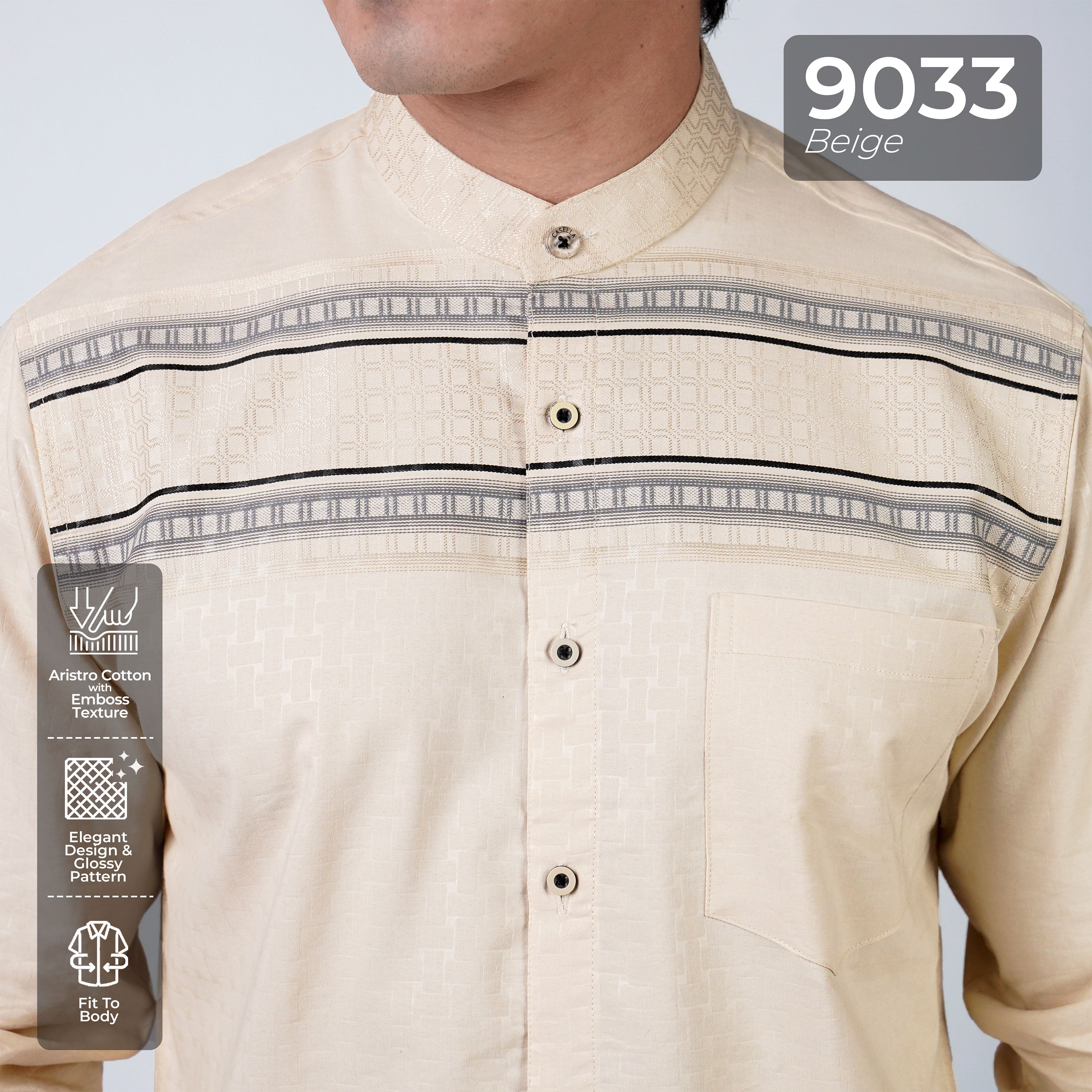 Koko Rayyan Lengan Panjang 9033 Beige