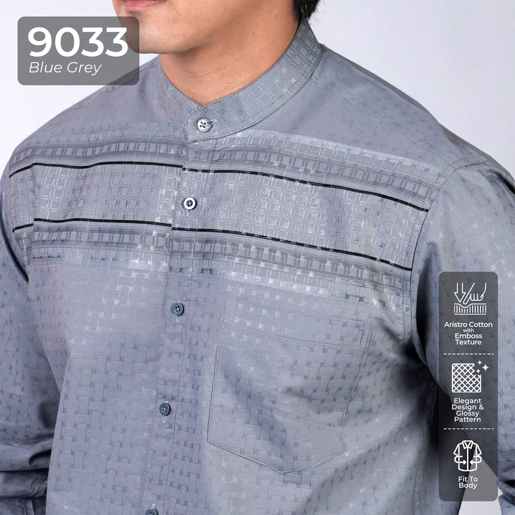 Koko Rayyan Lengan Panjang 9033 Blue Grey