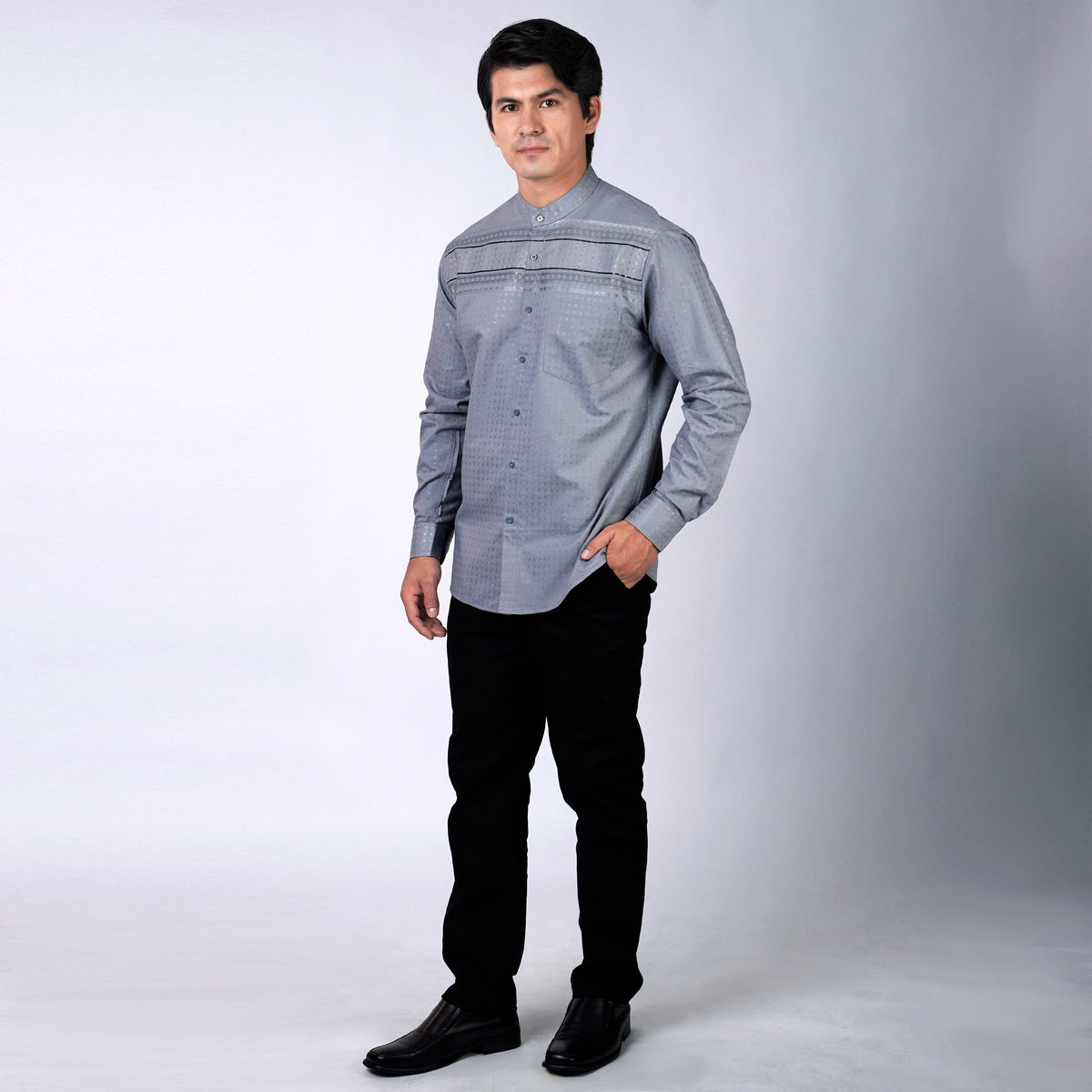 Koko Rayyan Lengan Panjang 9033 Blue Grey