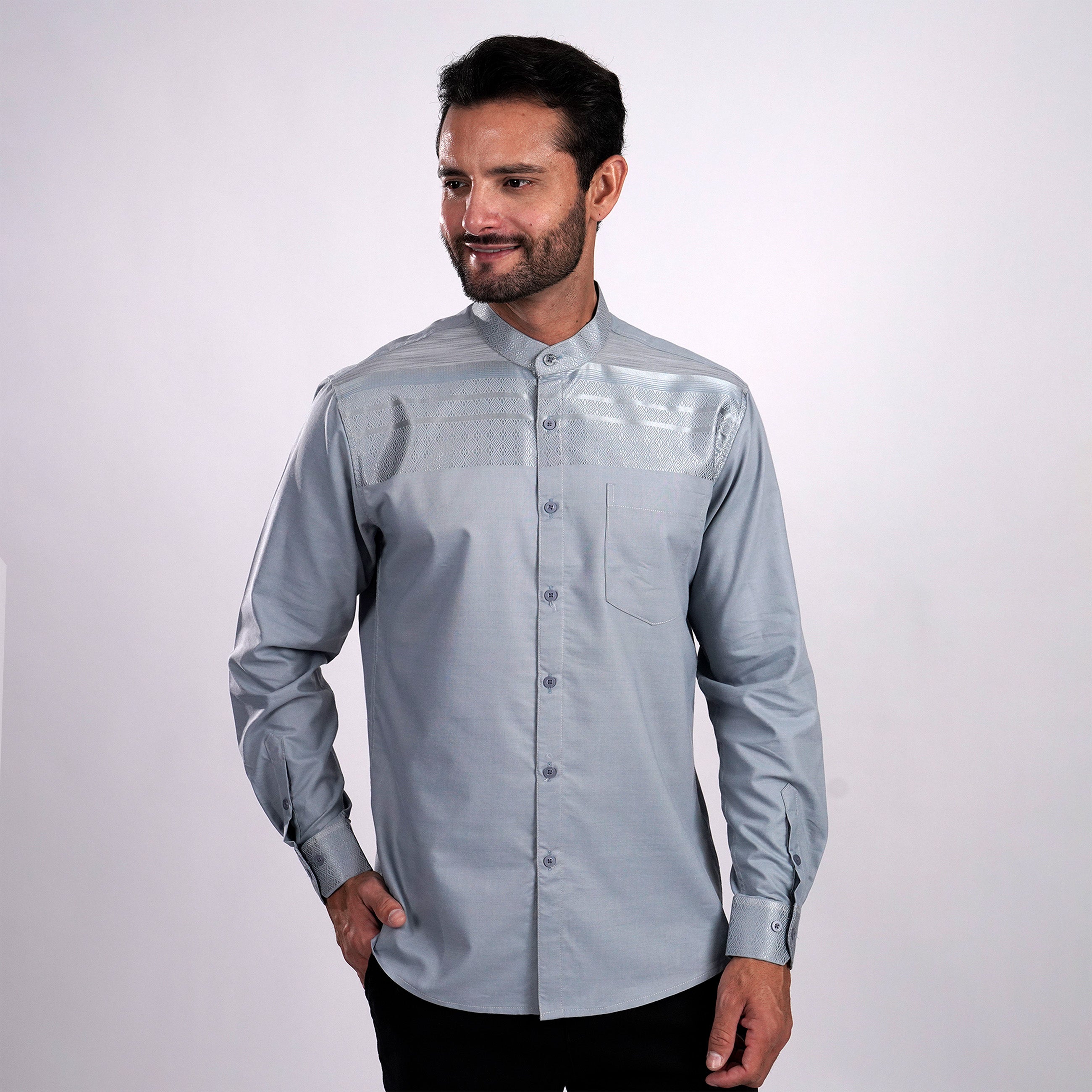 Koko Harun Lengan Panjang 9035 Blue Grey