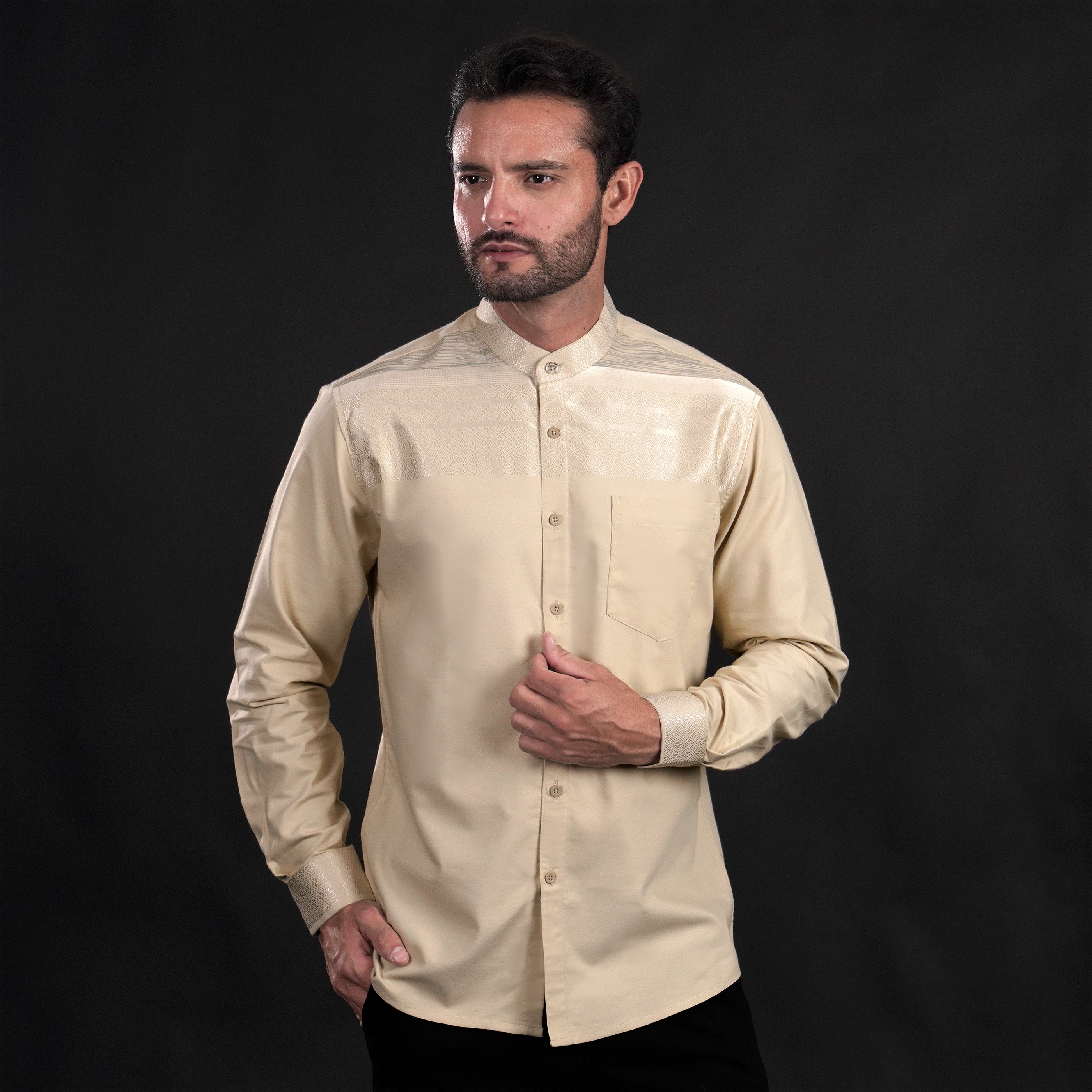 Koko Harun Lengan Panjang 9035 Khaki