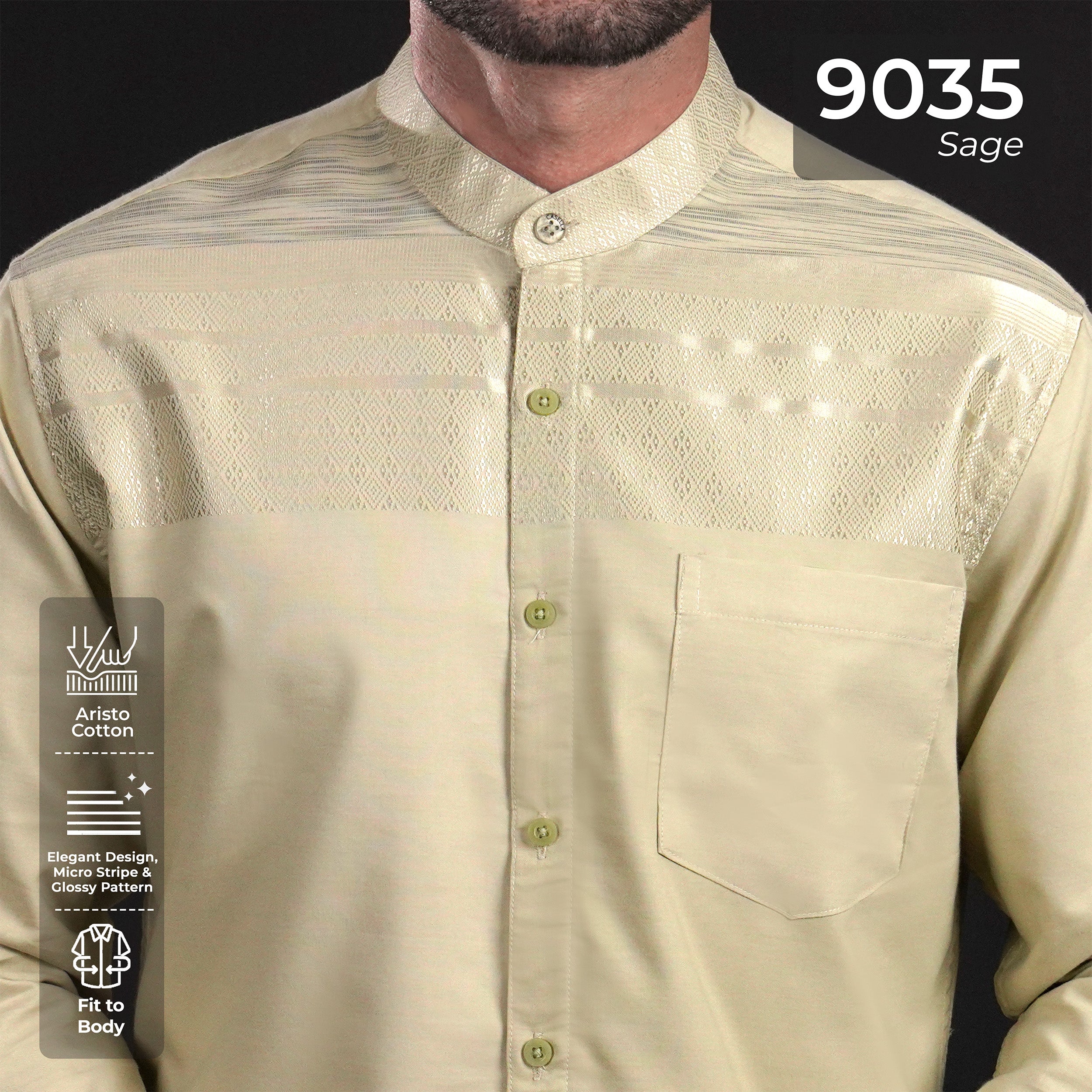 Koko Harun Lengan Panjang 9035 Sage