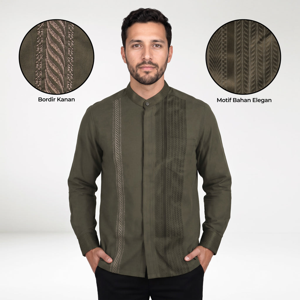 Koko Ishaq Lengan Panjang 9036 Grayish Brown