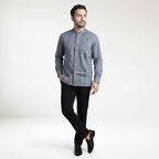Koko Ishaq Lengan Panjang 9037 Blue Grey