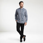 Koko Ishaq Lengan Panjang 9037 Blue Grey