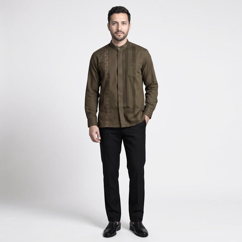 Koko Ishaq Lengan Panjang 9037 Grayish Brown