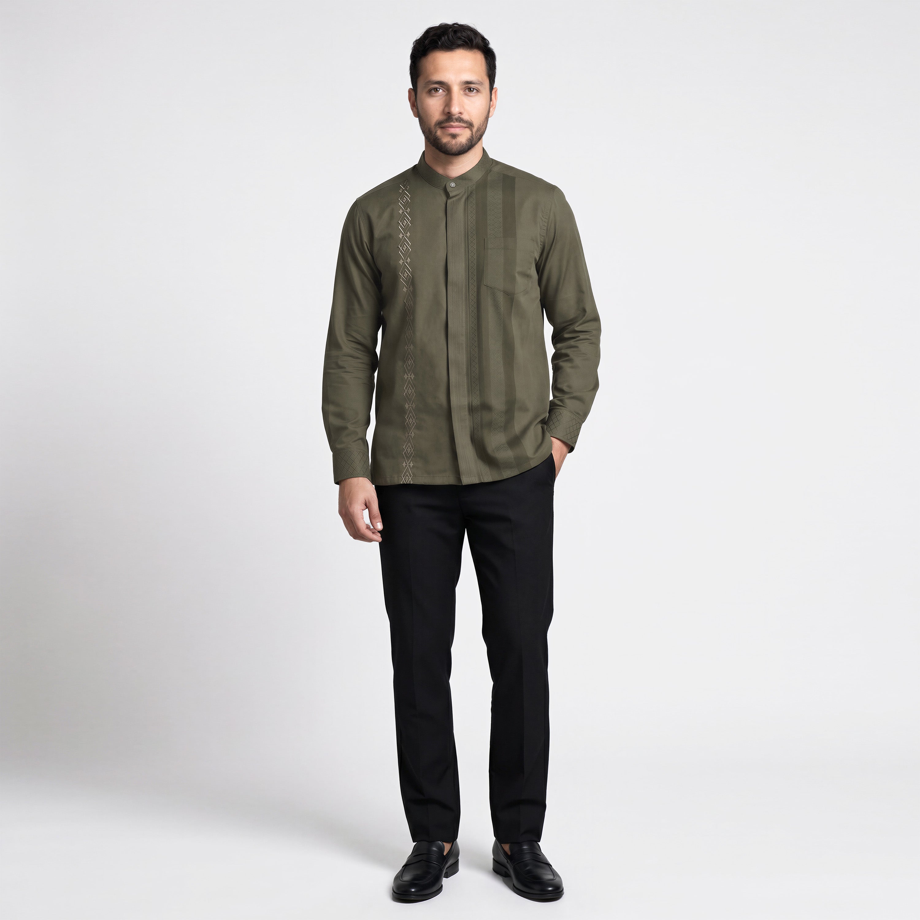 Koko Ishaq Lengan Panjang 9037 Grayish Brown