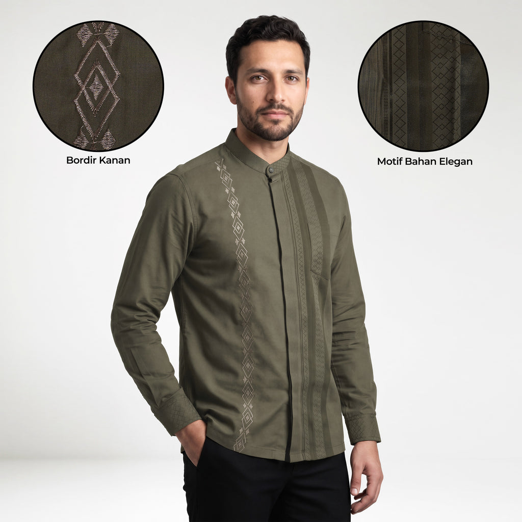 Koko Ishaq Lengan Panjang 9037 Grayish Brown