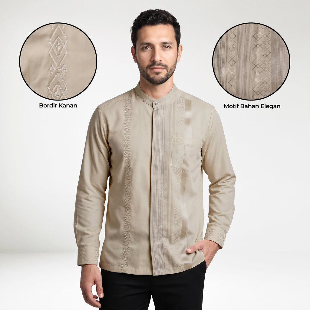 Koko Ishaq Lengan Panjang 9037 Khaki