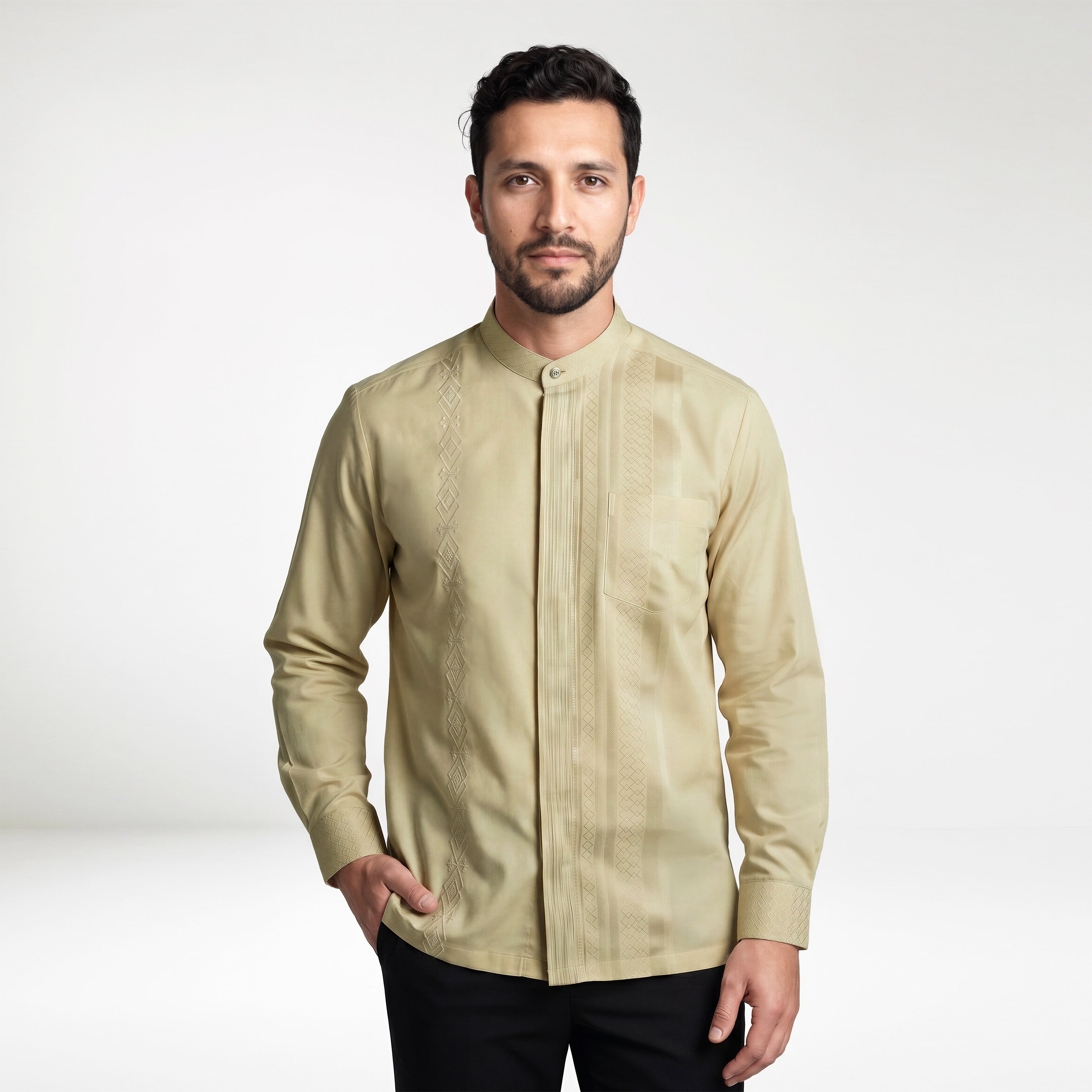 Koko Ishaq Lengan Panjang 9037 Sage