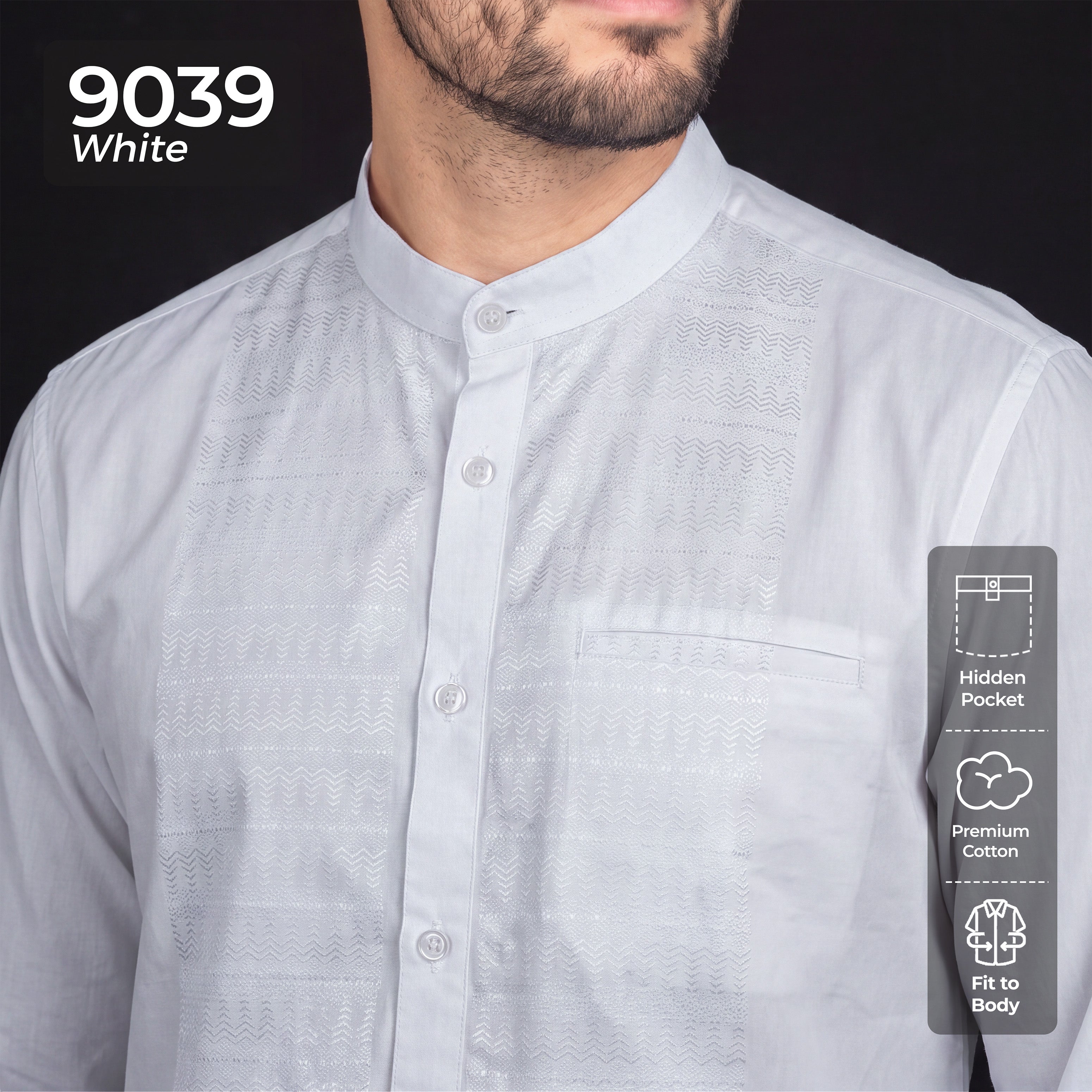 Koko Musa Lengan Panjang 9039 White