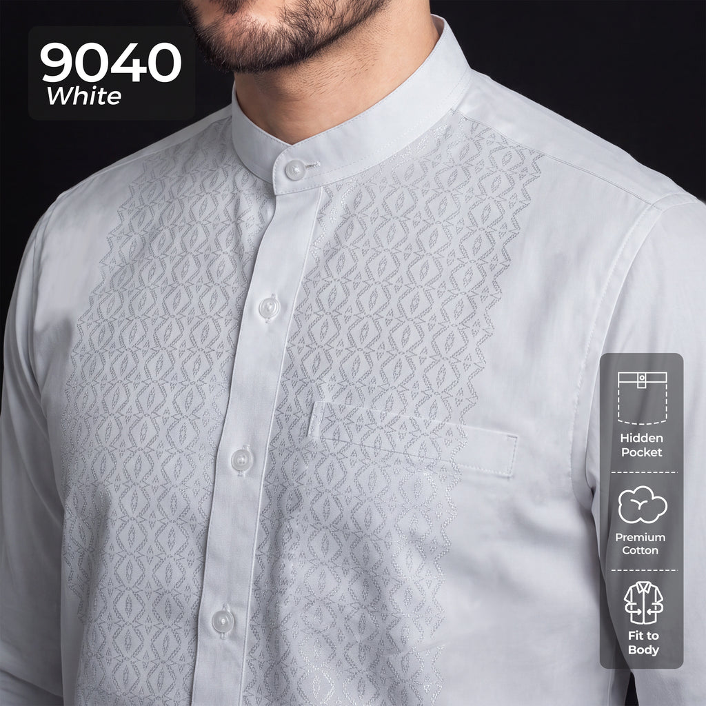 Koko Musa Lengan Panjang 9040 White