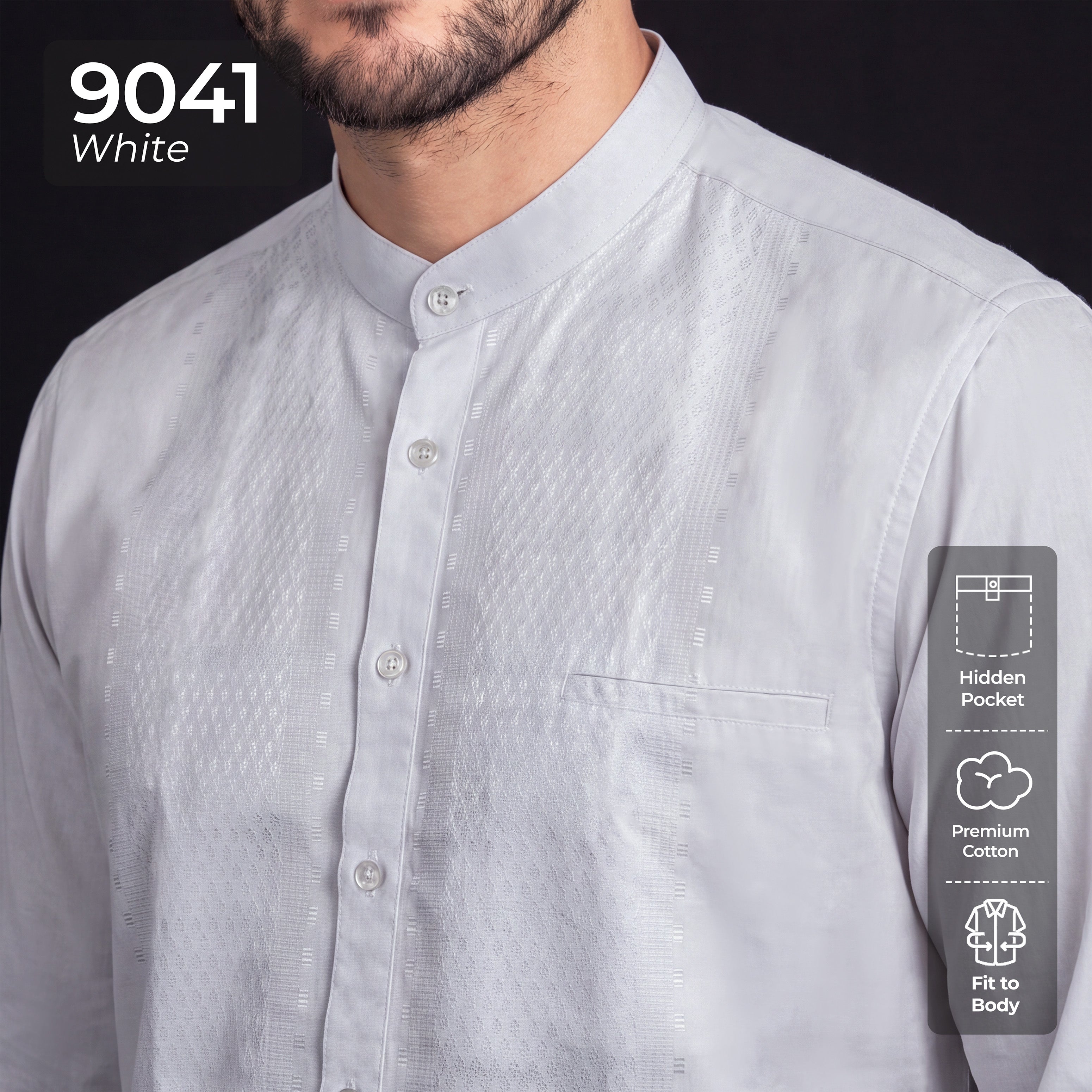 Koko Musa Lengan Panjang 9041 White