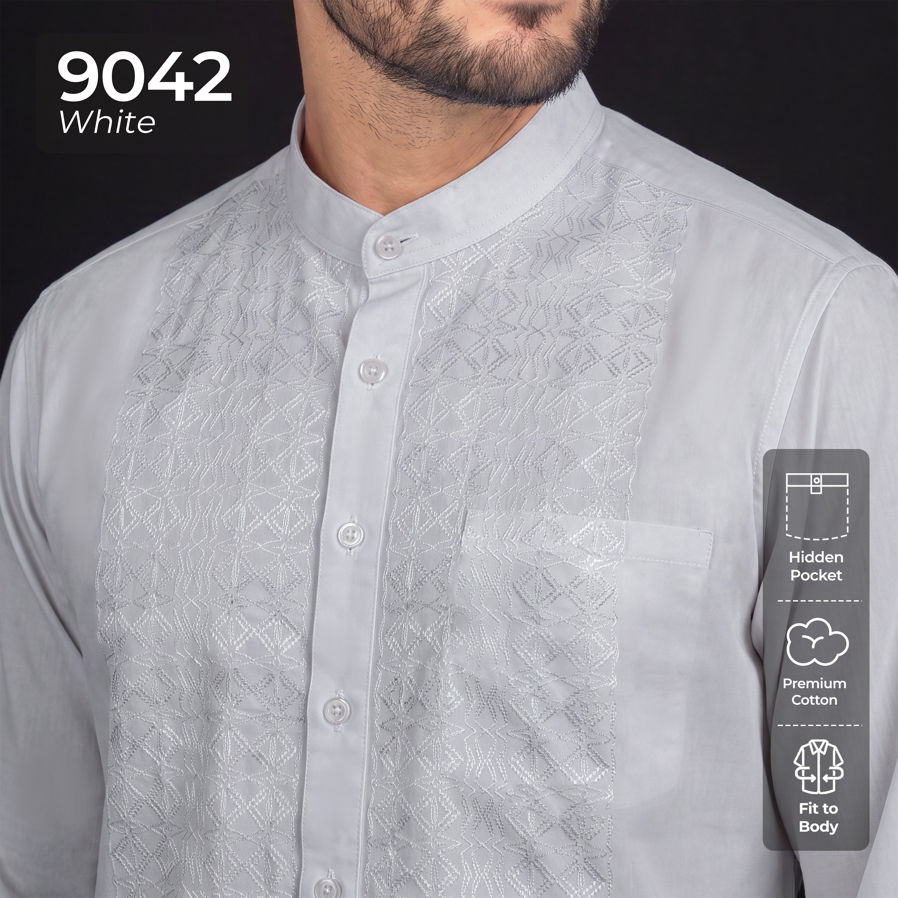 Koko Musa Lengan Panjang 9042 White