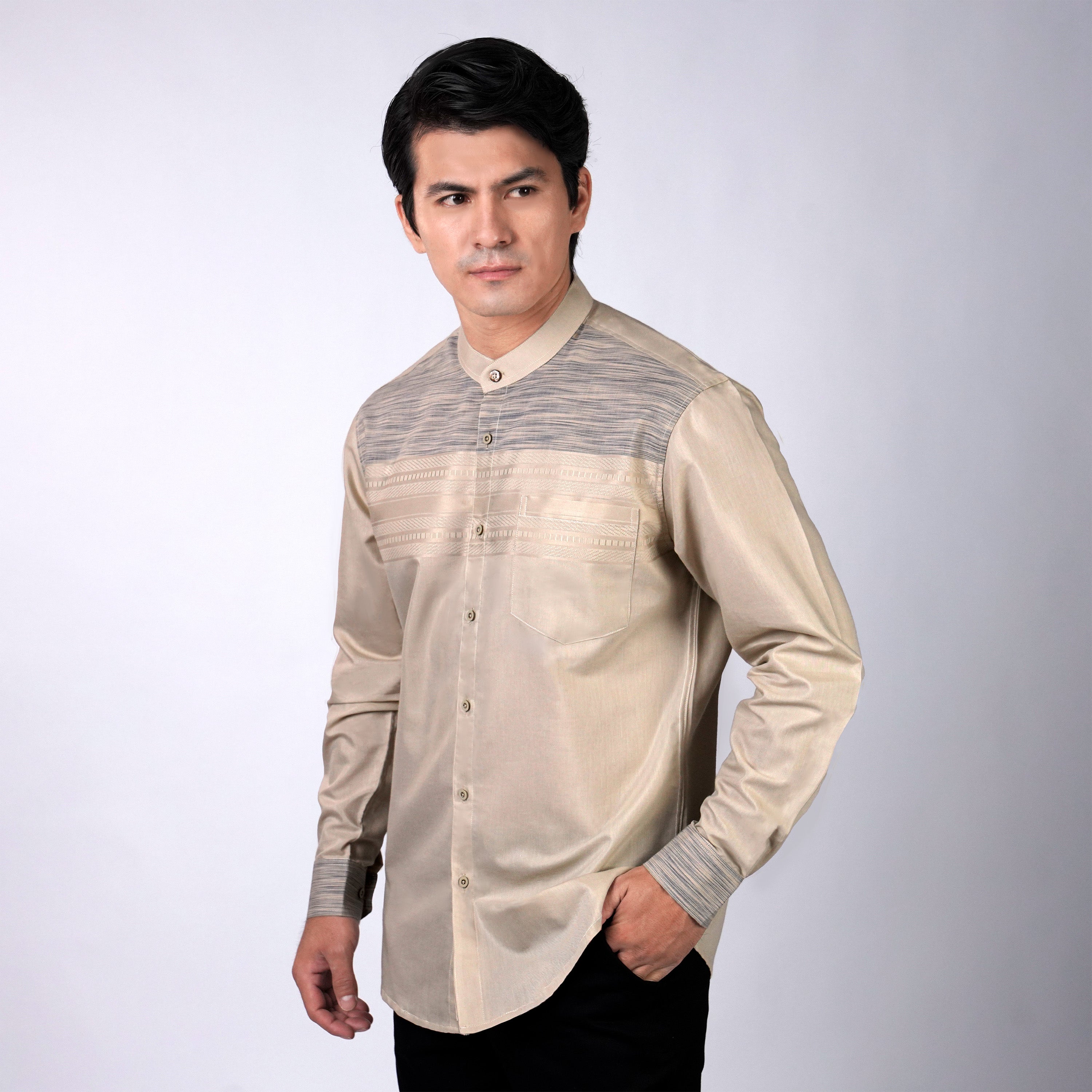 Koko Harun Lengan Panjang 9043 Khaki