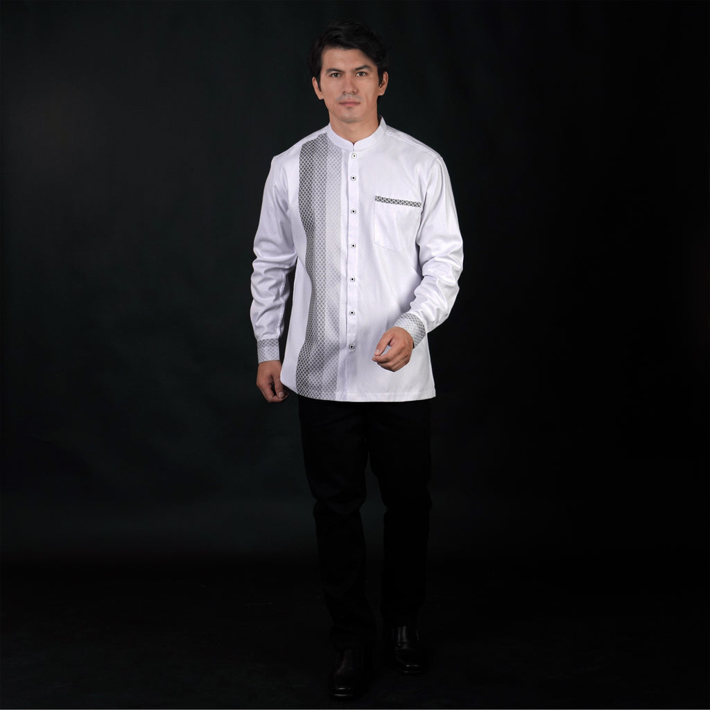 Koko Azhar Lengan Panjang 9044 White