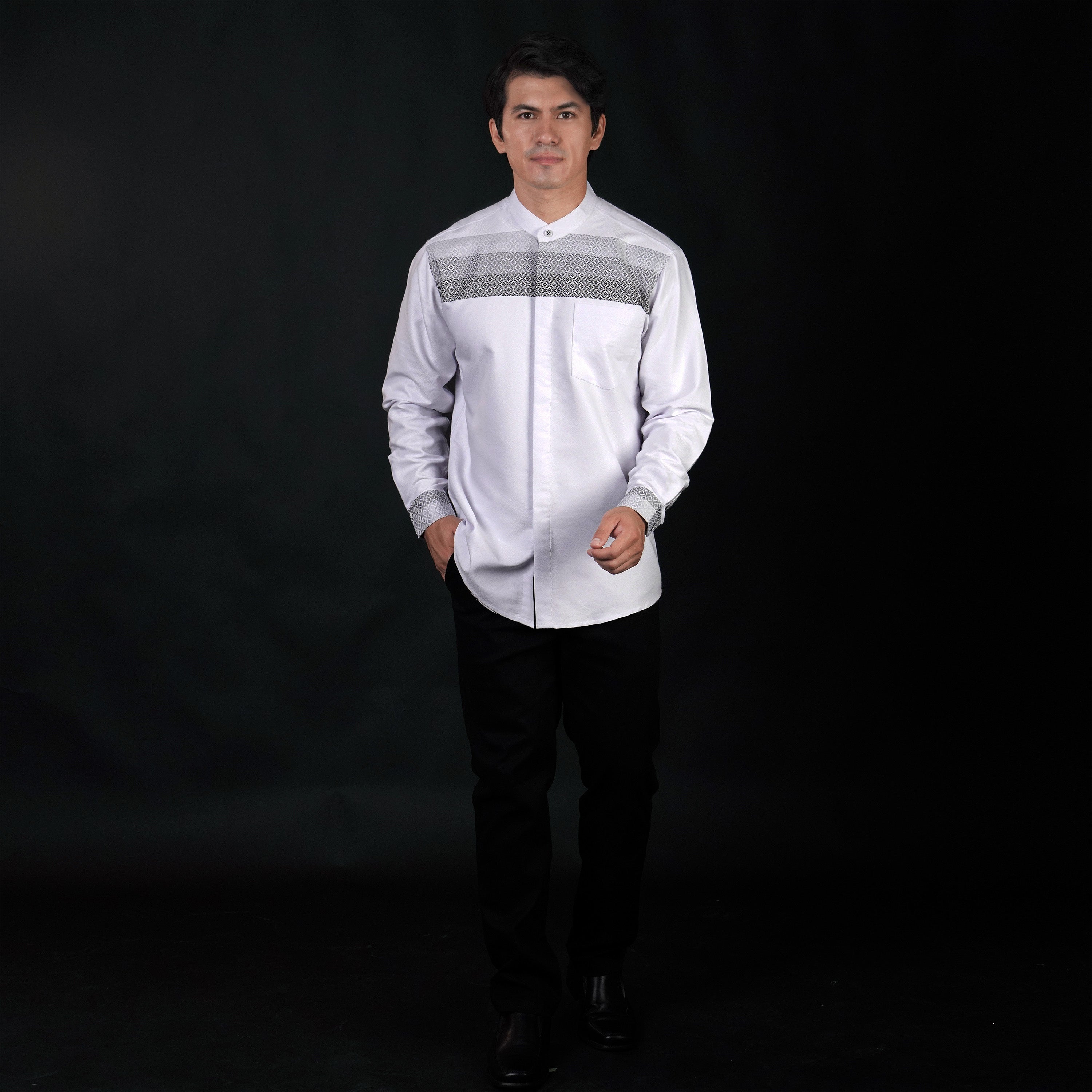 Koko Ismail Lengan Panjang 9045 White