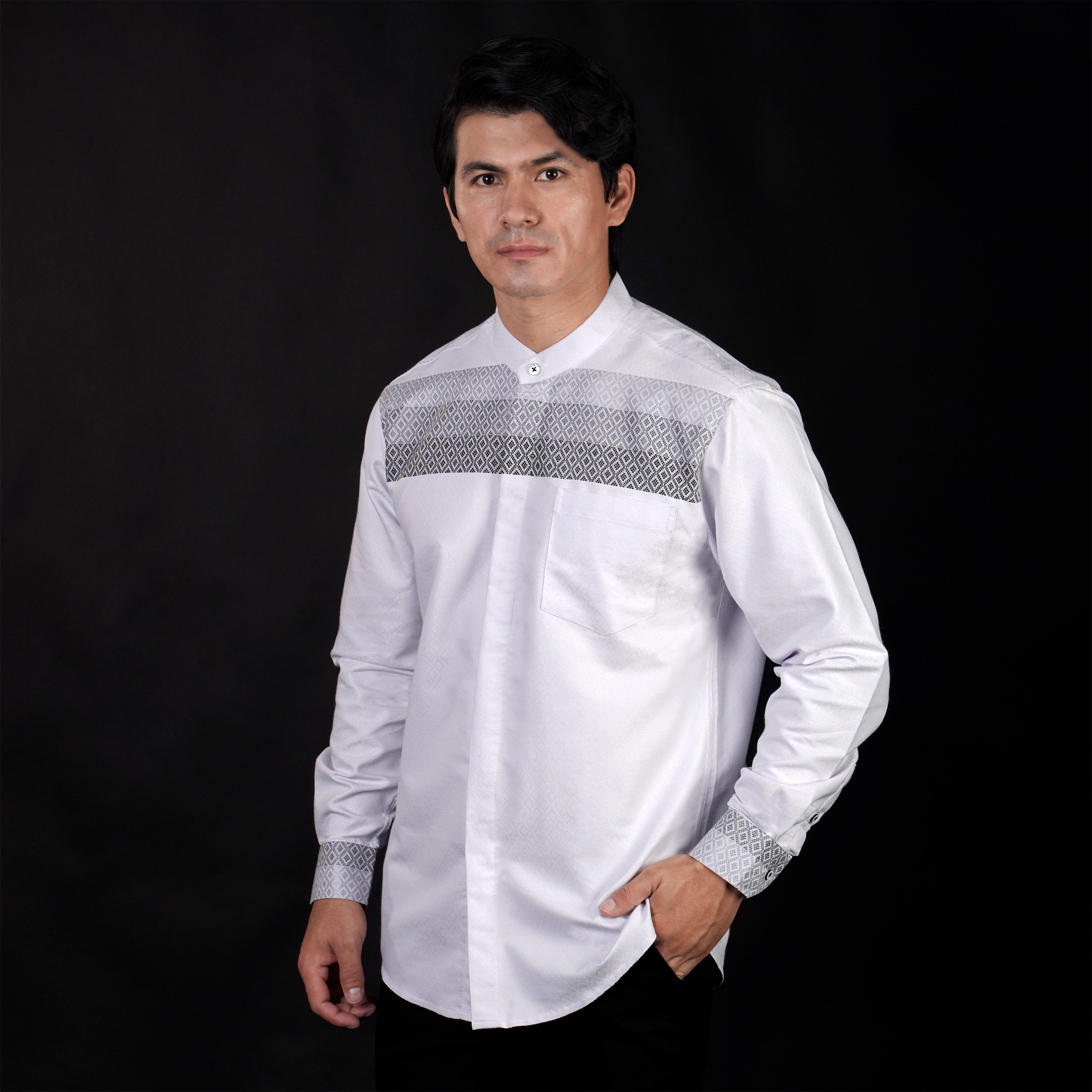Koko Ismail Lengan Panjang 9045 White