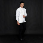 Koko Pleats Embroidery Lengan Panjang 9684 White