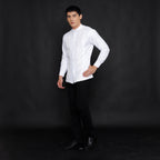 Koko Pleats Embroidery Lengan Panjang 9685 White