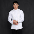 Koko Pleats Embroidery Lengan Panjang 9685 White