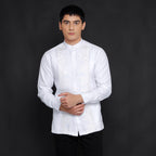 Koko Pleats Embroidery Lengan Panjang 9685 White