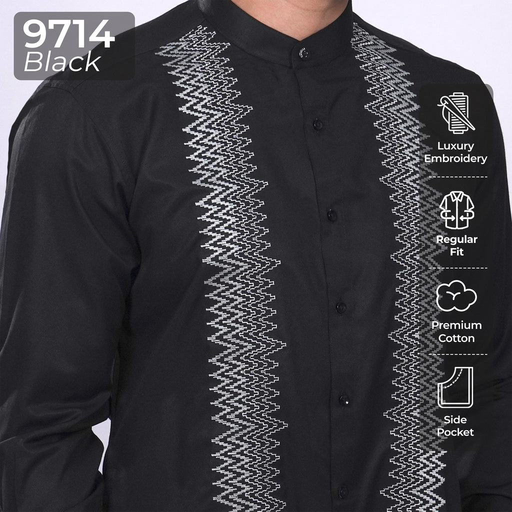 Koko Ibrahim Lengan Panjang 9714 Black