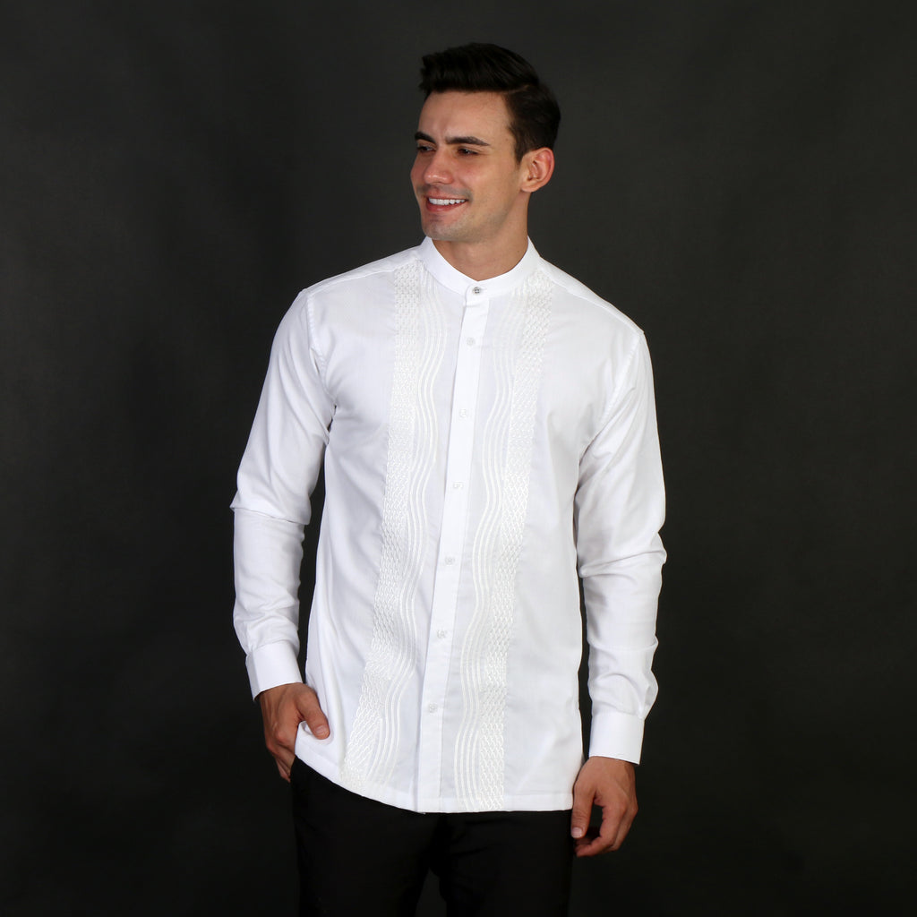 Koko Putih Ibrahim Lengan Panjang 9716 White