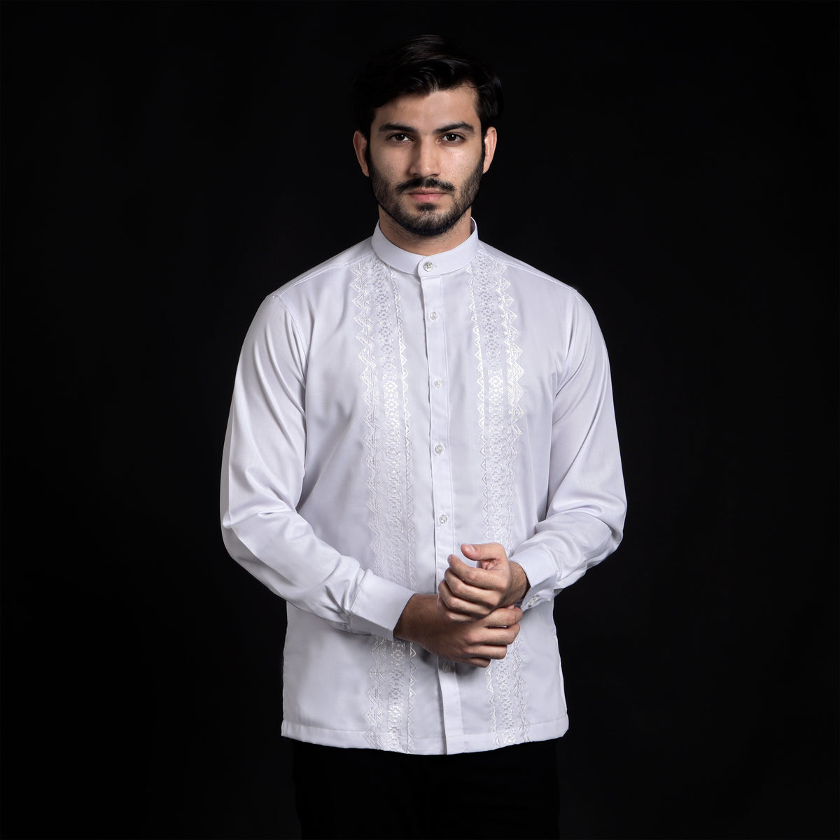 Koko Putih Ibrahim Lengan Panjang 9722 White