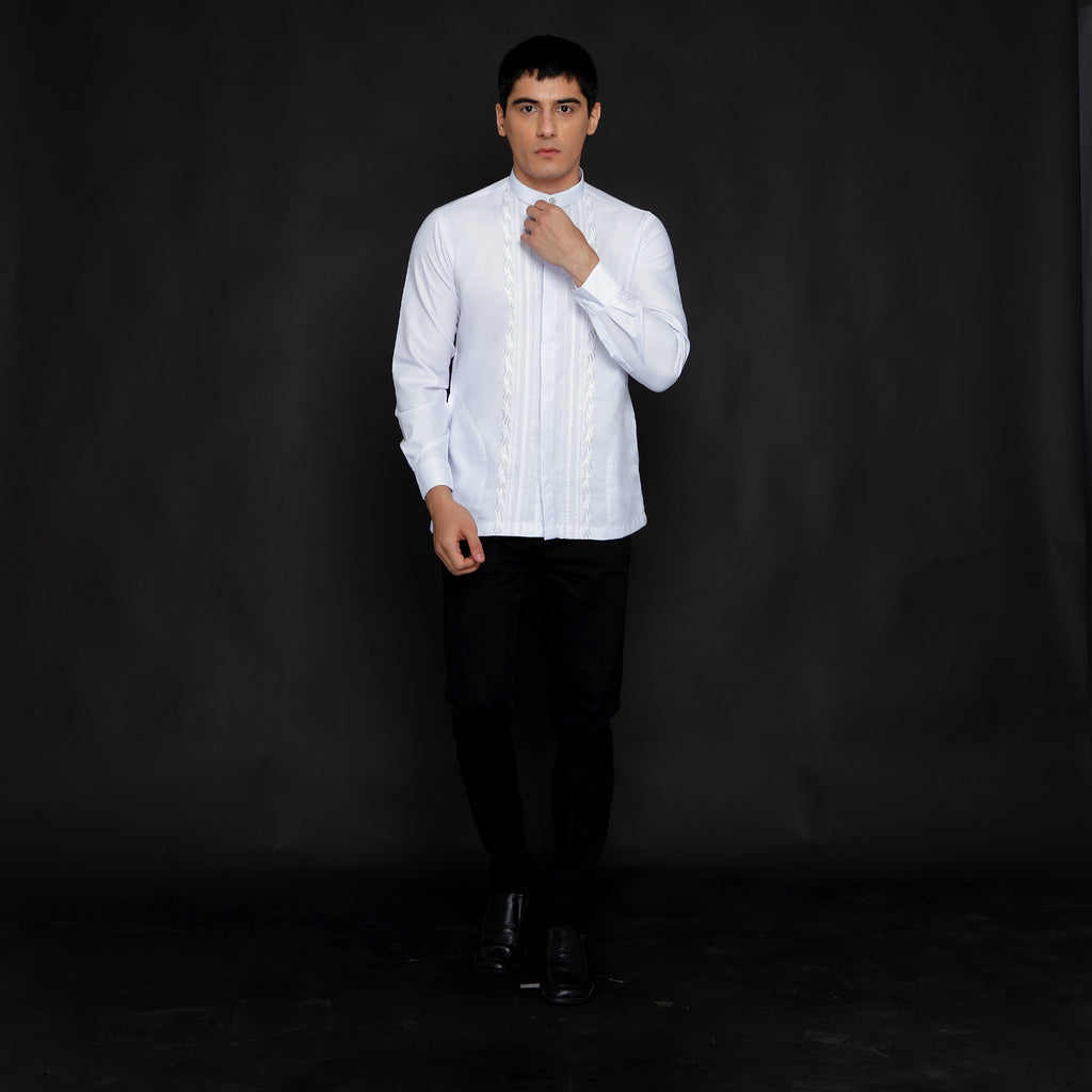 Koko Putih Ibrahim Lengan Panjang 9744 White